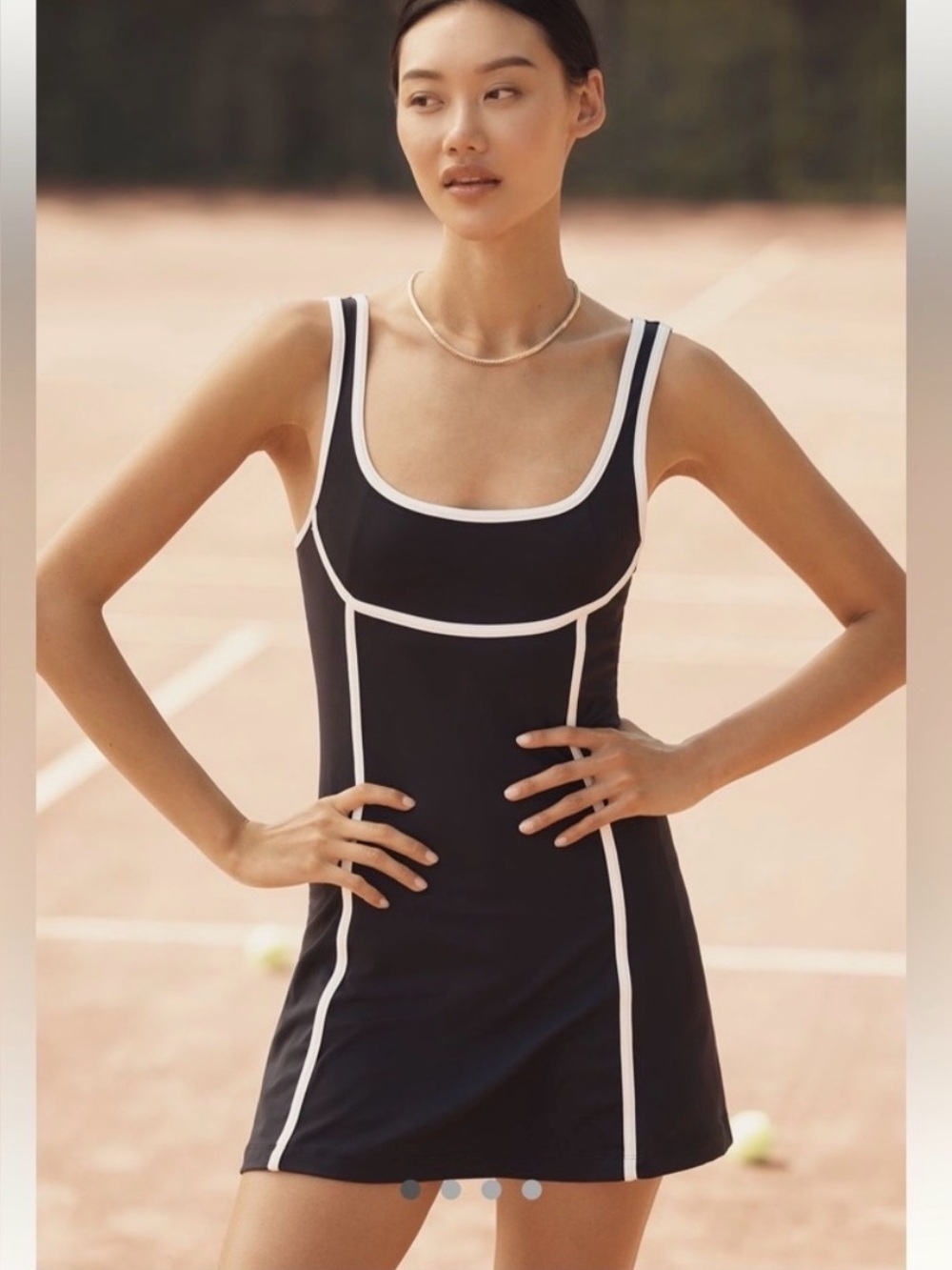 NWT Anthropologie Daily Practice Waypoint Piped Mini Sport Tennis Dress XL